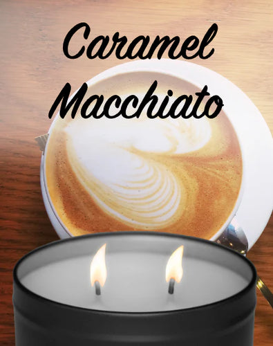 Flickers Caramel Macchiato Tin Candle