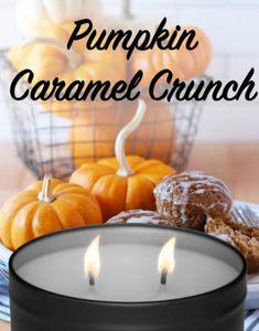 Flickers Pumpkin Caramel Crunch Tin Candle