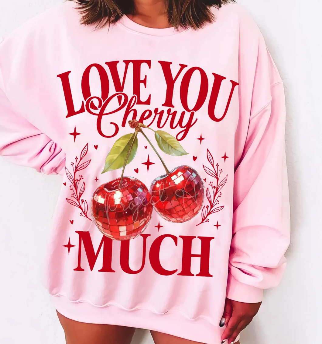 Love You Cherry Much Crew Sweatshirt