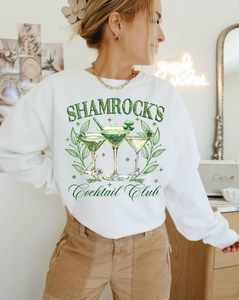 Shamrock's Cocktail Club T-Shirt or Crew Sweatshirt