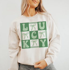 Lucky & Bows T-Shirt or Crew Sweatshirt