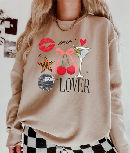 Lover Collage Crew Sweatshirt