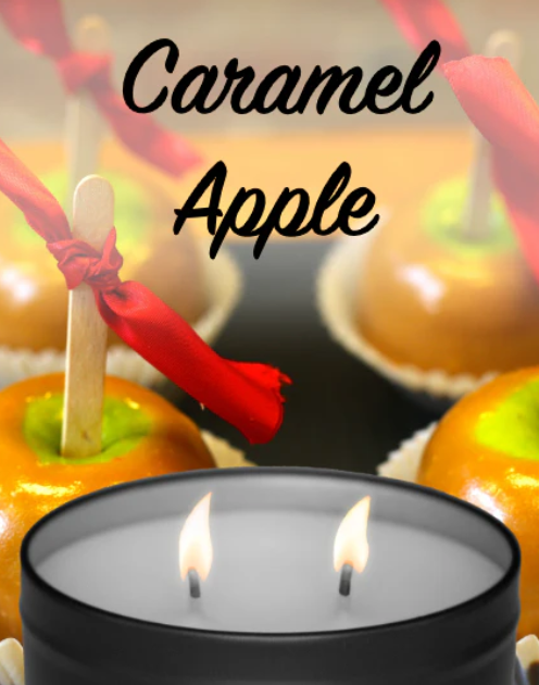 Flickers Caramel Apple Tin Candle