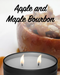 Flickers Apples & Maple Bourbon Tin Candle