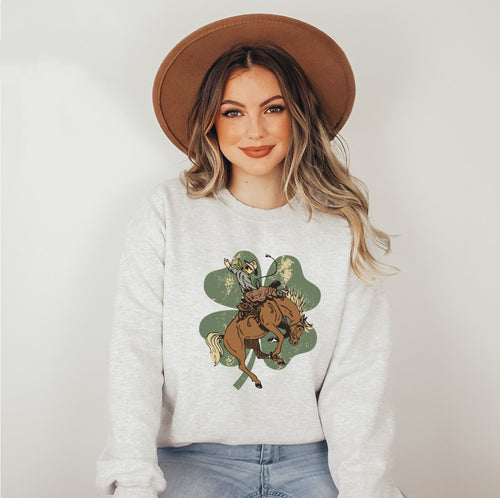 Cowboy & Clover T-Shirt or Crew Sweatshirt