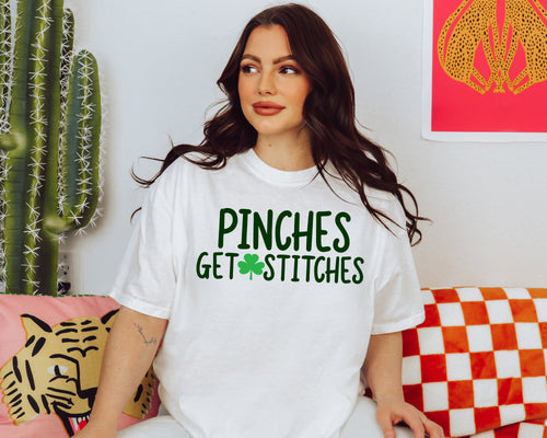 Pinches Get Stitches T-Shirt or Crew Sweatshirt