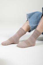 Taupe Mix Solid Quarter Socks